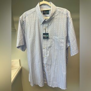 Charleston Threads Men’s XXL Button Down Red, White and Blue Stars